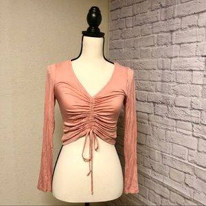 Long sleeve crop top 2/$12